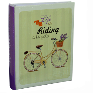 Фотоалбум 200 бр. 10х15  зелен, колело